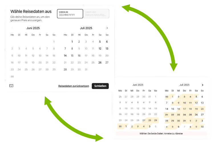 Buchungskalender-Synchronisierung Eine Synchronisierung von 2 Kalendern.