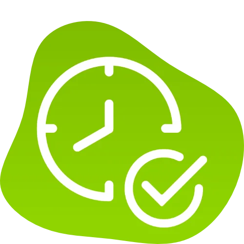Ärzte 1 Blob mit einer Uhr für Zeitersparnisse