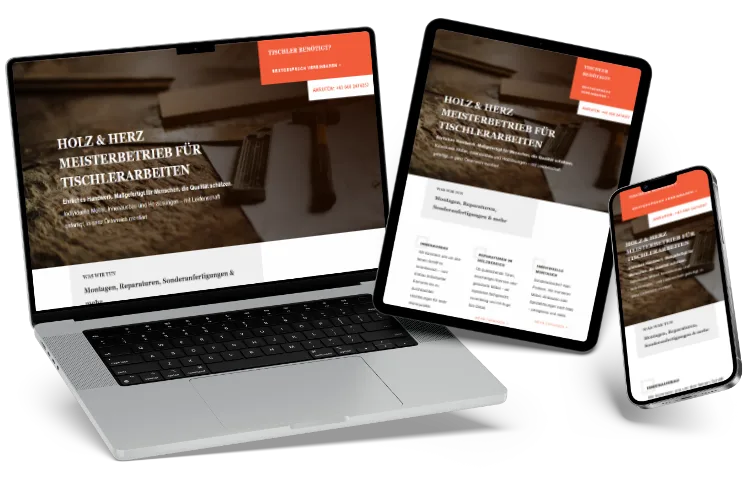 Website-fuer-Handwerker_Vorschau Eine Vorschau einer Website für Handwerker.